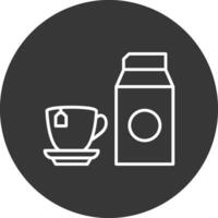 Milk Line Inverted Icon Design vector