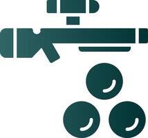 Paintball Glyph Gradient Icon vector