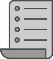 E Bills Line Filled Greyscale Icon Design vector