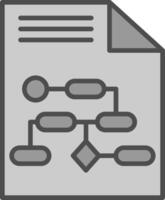 Arrangment Line Filled Greyscale Icon Design vector