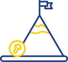 Boulder Line Two Colour Icon Design vector