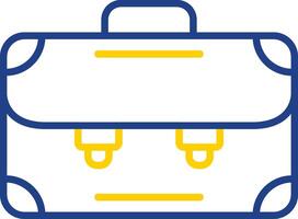 Briefcase Line Two Colour Icon Design vector