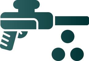 Paintbal Glyph Gradient Icon vector