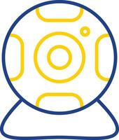 Web Cam Line Two Colour Icon Design vector