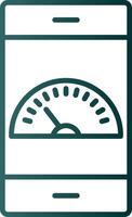 Dashboard Line Gradient Icon vector