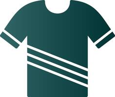 icono de gradiente de glifo de camisa vector