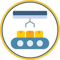 Industry Flat Circle Icon vector