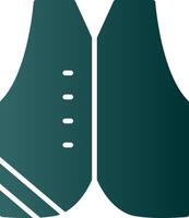 Waistcoat Glyph Gradient Icon vector