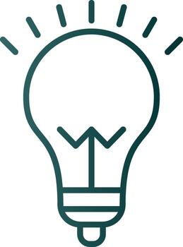 Idea Line Gradient Icon vector