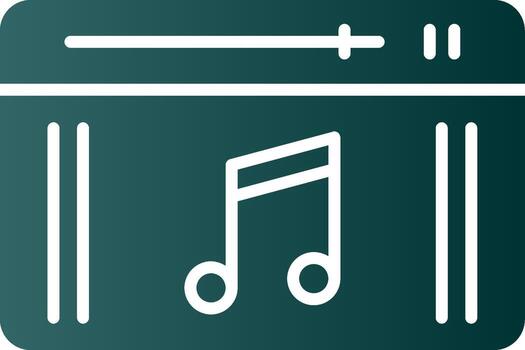 Browser Glyph Gradient Icon vector