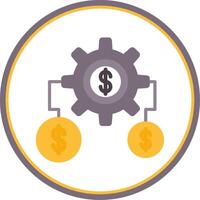 Money Expert Flat Circle Icon vector