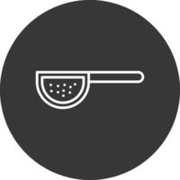 Sieves Line Inverted Icon Design vector