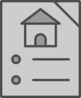 Inspection Line Filled Greyscale Icon Design vector