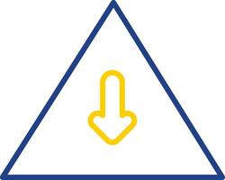 Sign Line Two Colour Icon Design vector