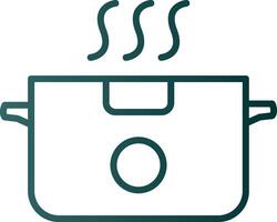 Boiling Line Gradient Icon vector