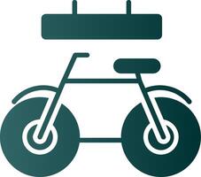 Bike Glyph Gradient Icon vector