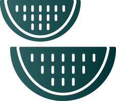 Watermelon Glyph Gradient Icon vector