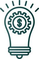 Solutions Line Gradient Icon vector