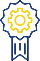Computer control Line Two Colour Icon Design vector