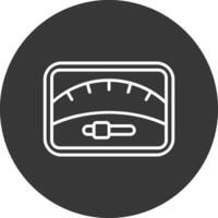 Dial Line Inverted Icon Design vector