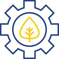 Offshore Platform Line Two Colour Icon Design vector