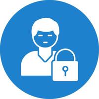Authorization Manager Multi Color Circle Icon vector