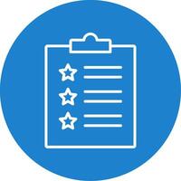 Feedback Form Multi Color Circle Icon vector