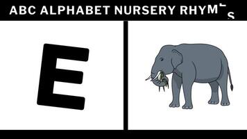 apprendre abc alphabets a B c d rimes pour des gamins garderie rimes a B c d une à z video