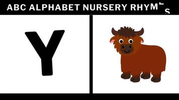 apprendre abc alphabets a B c d rimes pour des gamins garderie rimes a B c d une à z video