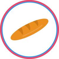 Baguette Flat Circle Icon vector