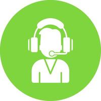 Support Admin Multi Color Circle Icon vector