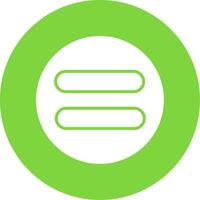 Equal Multi Color Circle Icon vector