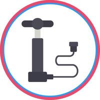 Air Pump Flat Circle Icon vector