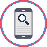 Smartphone Flat Circle Icon vector