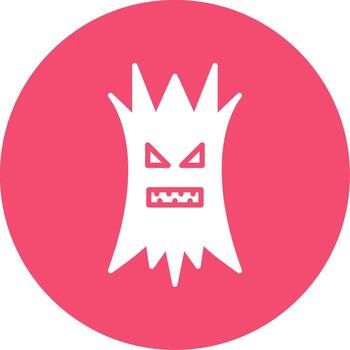 Tree Halloween Multi Color Circle Icon vector