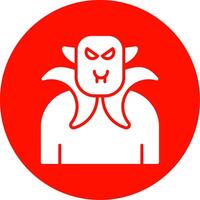 Dracula Multi Color Circle Icon vector