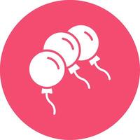 Balloons Multi Color Circle Icon vector