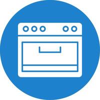 Cooking Stove Multi Color Circle Icon vector