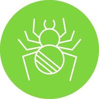 Spider Multi Color Circle Icon vector