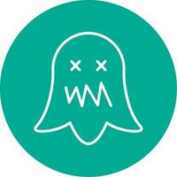 Ghost Multi Color Circle Icon vector