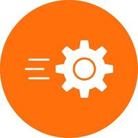 Gear Multi Color Circle Icon vector