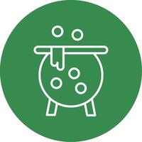 Cauldron Multi Color Circle Icon vector
