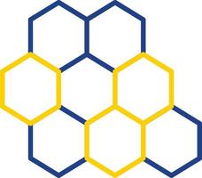 Bee Hive Line Two Colour Icon Design vector