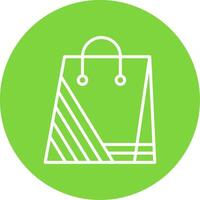 Shopping Bag Multi Color Circle Icon vector