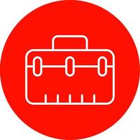 Suitcase Multi Color Circle Icon vector