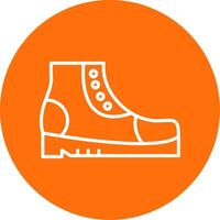 Boots Multi Color Circle Icon vector