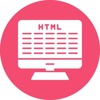 Web Development Multi Color Circle Icon vector