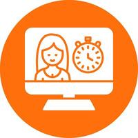 Timer Multi Color Circle Icon vector