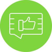 Feedback Multi Color Circle Icon vector