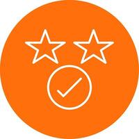 Rating Multi Color Circle Icon vector